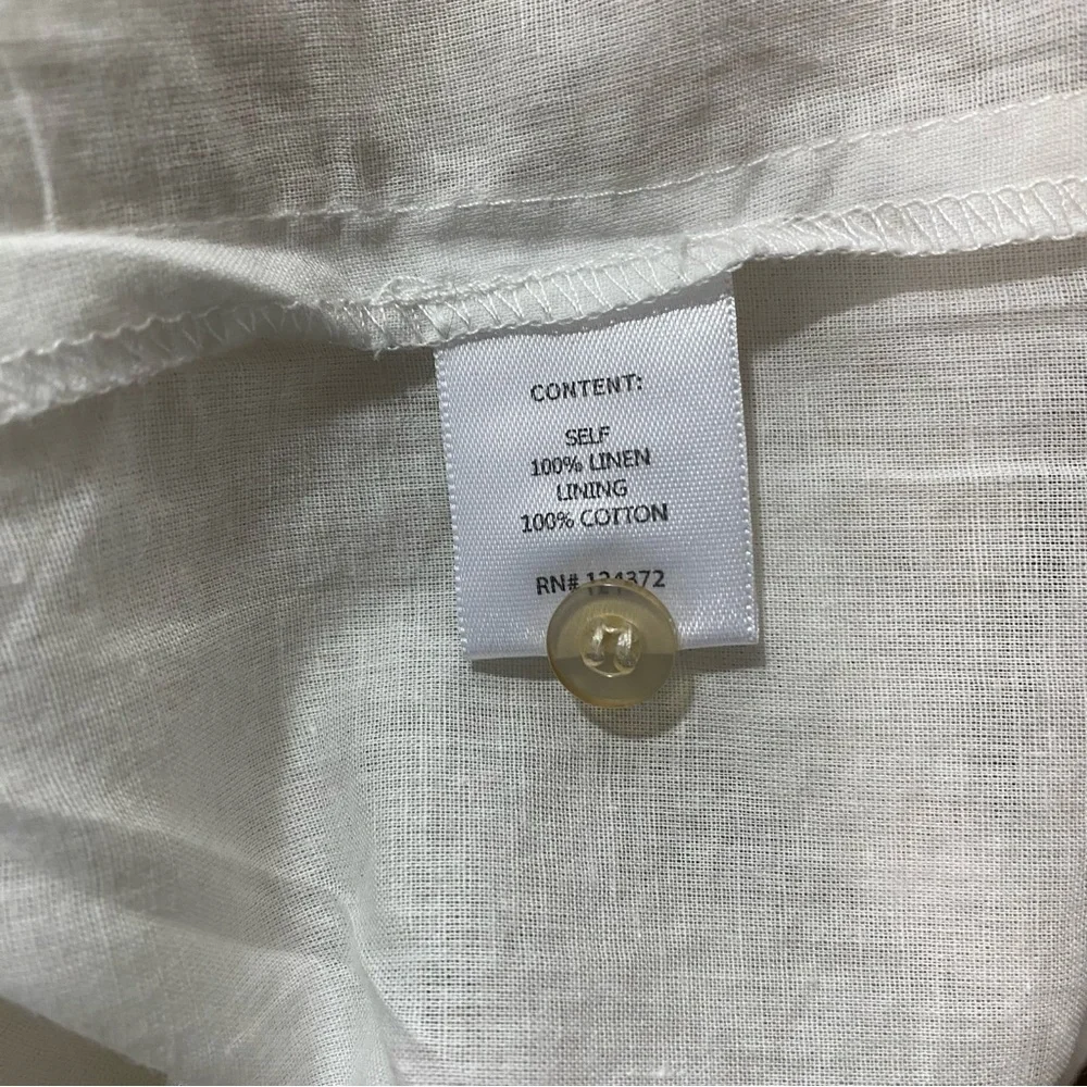 Maven West White Asymmetrical Long Sleeve Shirt Dress Sz-Small - Picture 6 of 6